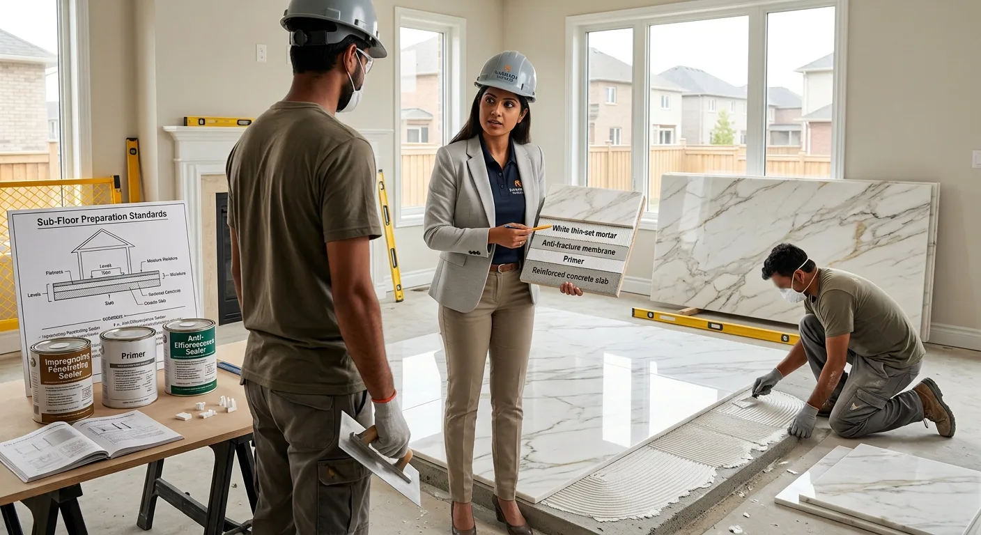 The Science of Marble Installation: Why Sub-Floor Preparation and Sealing Make or Break Your Investment