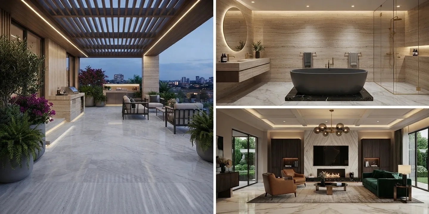 Beige Travertine Spaces